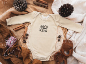 Christmas onesie mockup for surface pattern designs and cute Christmas mockups