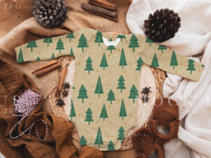 Christmas onesie mockup for surface pattern designs and cute Christmas mockups